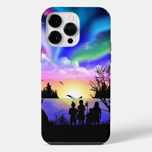 自然の抱擁 iPhoneケース (裏面)