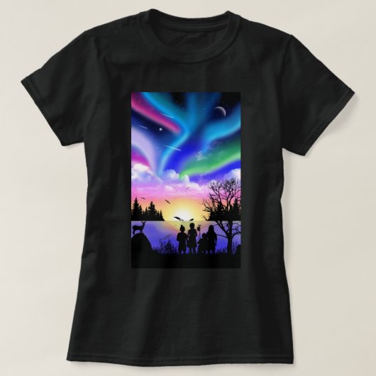自然の抱擁 Tシャツ (デザイン正面)