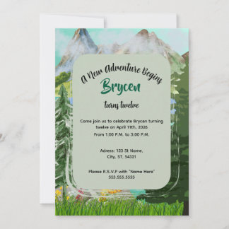 自然の招待状 招待状