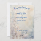 自然の挨拶：パーソナライズされた水彩洗浄 シーズンカード (裏面)