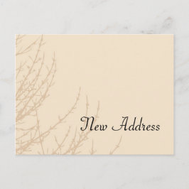 自然の支部による住所の変更 案内ポストカード