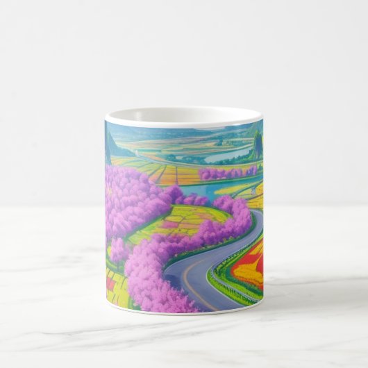 「自然の旅 – 夢の風景」 コーヒーマグカップ (中央)
