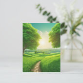 自然の景色のパノラマが一つ最高のである ポストカード (スタンド正面)