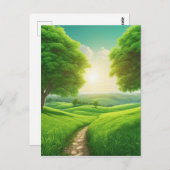 自然の景色のパノラマが一つ最高のである ポストカード (正面/裏面)