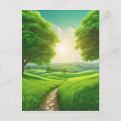 自然の景色のパノラマが一つ最高のである ポストカード (正面)