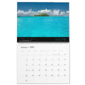 自然の景色及び海景 カレンダー (1月 2027)