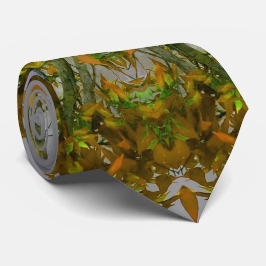 自然の曼荼羅の首のタイ ネクタイ (ロール)