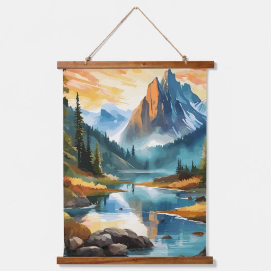 自然の最高傑作祝:国立公園 吊り下げ型タペストリー (正面)