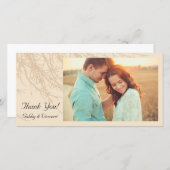 自然の枝ありがとう サンキューカード (正面/裏面)