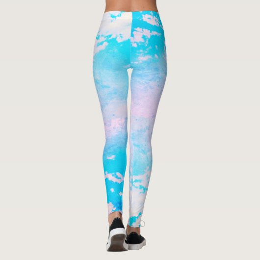 自然の柔らかさ、柔らかい巻雲 レギンス (裏面)