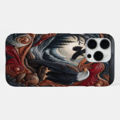 自然の森のイーグルデザイン iPhoneケース (裏面横)