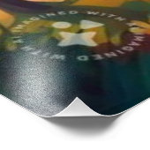 自然の森のコテージの風景 フォトプリント            (角)