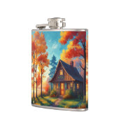 自然の森のコテージの風景 フラスク (左)