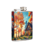 自然の森のコテージの風景 フラスク (右)