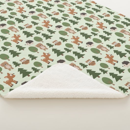 自然の森の友だちベビーアニマルズ シェルパブランケット (3/4)