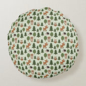 自然の森の友だちベビーアニマルズ ラウンドクッション (裏面)