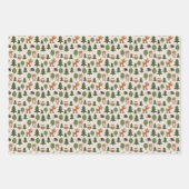 自然の森の友だちベビーアニマルズ ラッピングペーパーシート (正面)