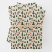 自然の森の友だちベビーアニマルズ ラッピングペーパーシート (インサイチュ)