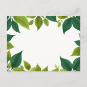 自然の森の宝探しゲームパーティー 案内ポストカード (裏面)