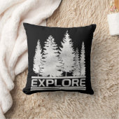 自然の森を探検して下さい クッション (ブランケット)