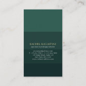 自然の森ヨガ フィットネス 瞑想インストラクター 名刺 (裏面)