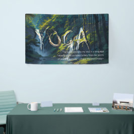 自然の森 YOGA 隠されたテキスト レイキ マスター 名言 横断幕