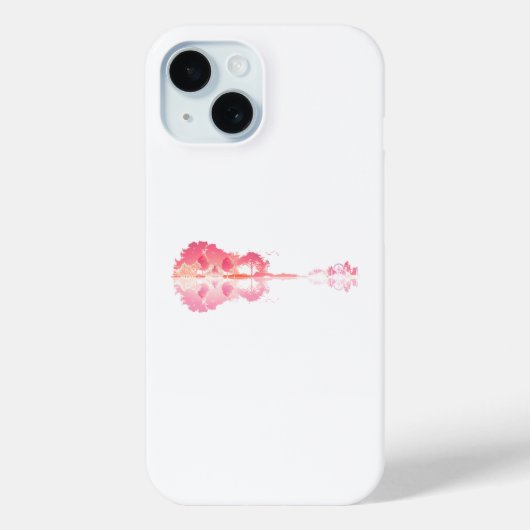 自然の歌: 森の風景ギターアート Case-Mate iPhoneケース (裏面)