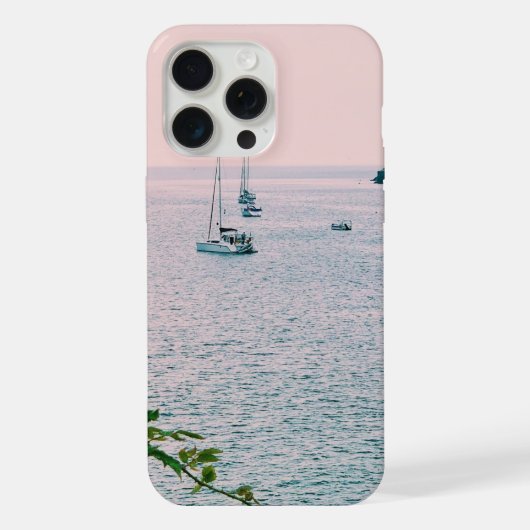 自然の海の景色 iPhoneケース (裏面)