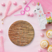 自然の熱帯Wickeryの樹皮の写真 ペーパープレート (パーティー)