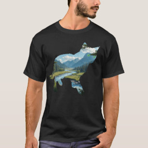 自然の猫:優雅さと野生の融合 Tシャツ