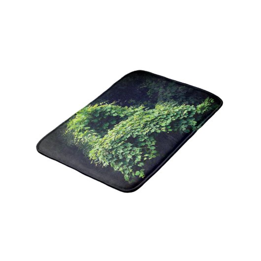 自然の玉座の野生の葉のつる植物 バスマット (アングル)