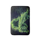 自然の玉座の野生の葉のつる植物 バスマット (正面縦)