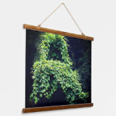 自然の玉座の野生の葉のつる植物 吊り下げ型タペストリー (傾斜あり)