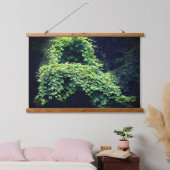 自然の玉座の野生の葉のつる植物 吊り下げ型タペストリー (寝室)