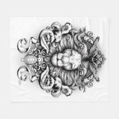 自然の王国 フリースブランケット (正面(横))