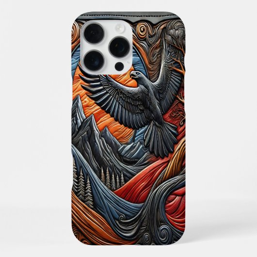 自然の王様 鷹 iPhoneケース (裏面)