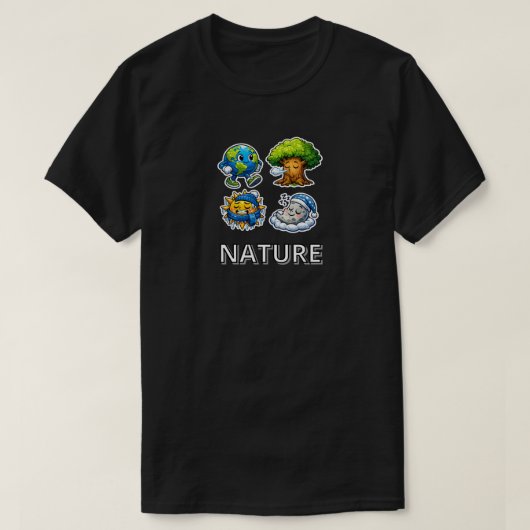 自然の生き物 Tシャツ (デザイン正面)