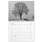 自然の白黒2024カレンダー カレンダー (1月 2027)