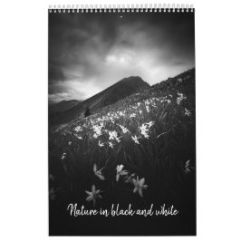 自然の白黒v1フォトカレンダー カレンダー