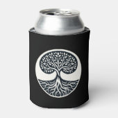 自然の相互接続性ステッカー – 生命の木 缶クーラー (缶正面)