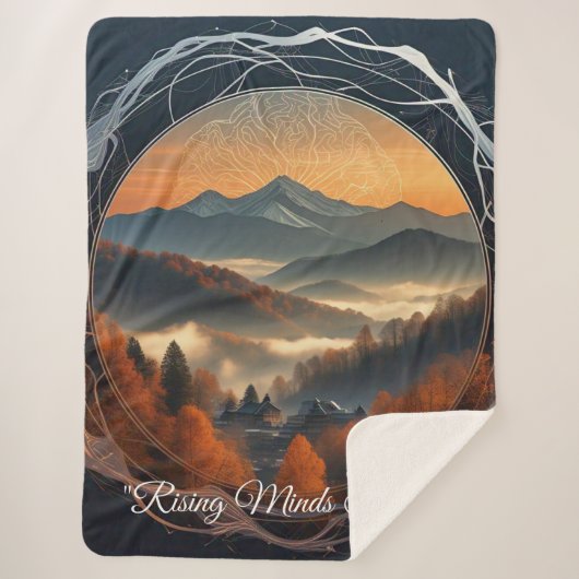 「自然の知性を融合させる」 シェルパブランケット (正面)