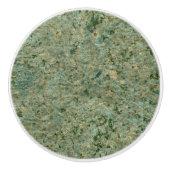 自然の石の写真の地質学の質の緑 セラミックノブ (正面)