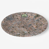 自然の石の写真の地質学の質 ペーパープレート (アングル)