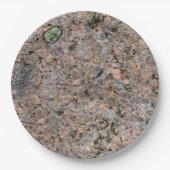 自然の石の写真の地質学の質 ペーパープレート (正面)