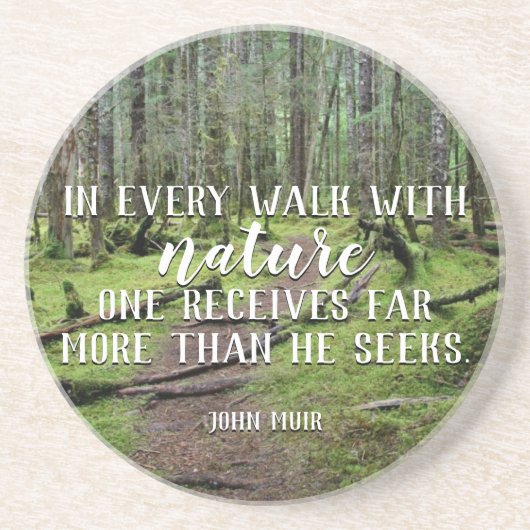 自然の砂岩コースターが付いているあらゆる歩行 コースター (正面)