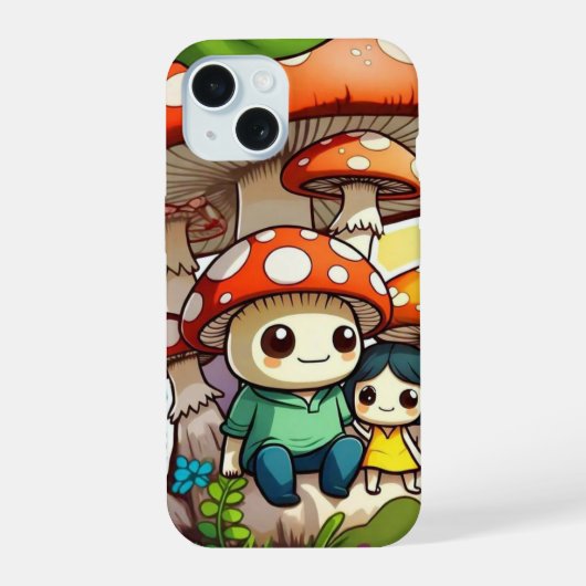 "自然の秘宝" iPhone 15ケース (裏面)