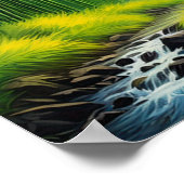 自然の空想、眠る火山 ポスター (角)