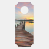 自然の空 水 動物 泳ぐ 運命の宿命 ドアノブサイン (正面)