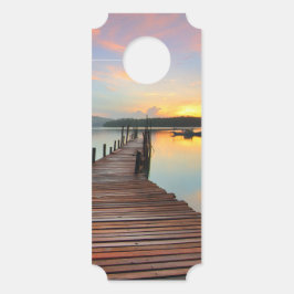 自然の空 水 動物 泳ぐ 運命の宿命 ドアノブサイン