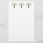 自然の系図学のシンプルな木生命の樹 便箋 (正面)